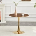 thumbnail image 3 of StnTalk 31.5" Round Dining Table, Modern Tulip Kitchen Table for 2-4, Small Space Pedestal Dining Table with MDF Top for Apartment Dining Room, 3 of 7