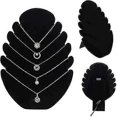 thumbnail image 1 of 1pc Velvet Necklace Display Stand Flame Board Bracelet Display Stand, 1 of 3