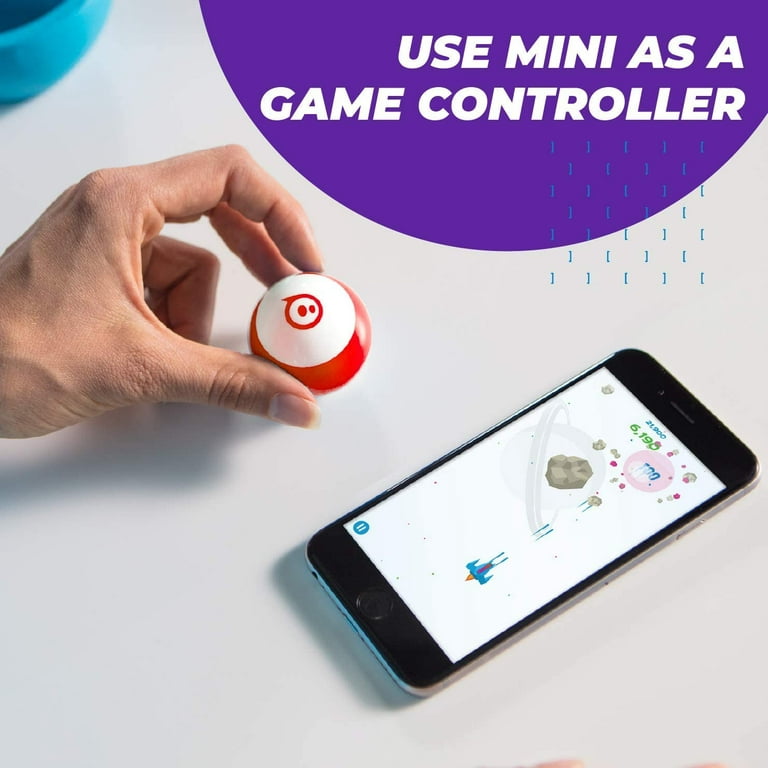 Sphero Mini (White) App-Enabled Programmable Robot Ball - STEM Educational  Toy for Kids Ages 8 & Up - Drive, Game & Code with Sphero Play & Edu App