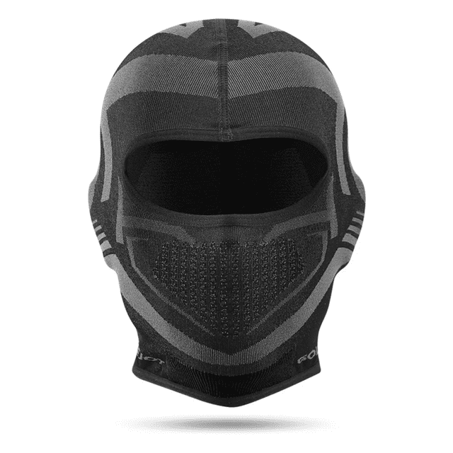 Pasamontañas térmico cortaviento y ضد polvo para esquí, unisex, negro