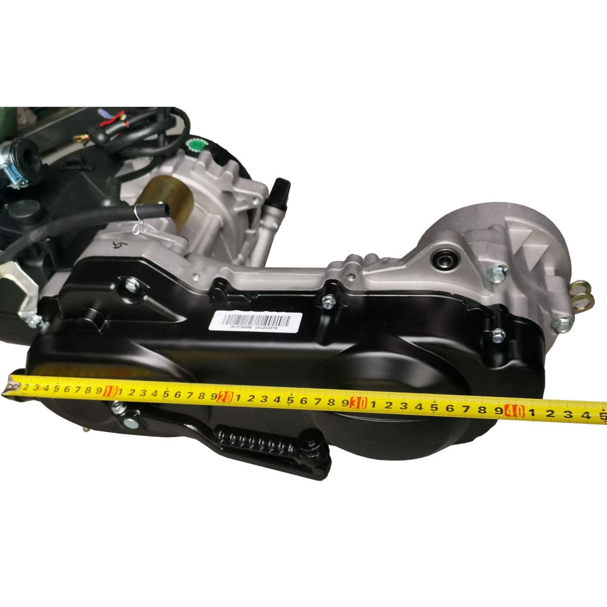 X-Pro 50cc GY6 Moped Engine, 4-Stroke, Electric/Kick Starter, CVT Transmission, Black Cover