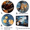 thumbnail image 3 of Designart "Nightfall Among The Silent Forest Owls II" Animals Owl Floater Framed Canvas Prints, 3 of 5