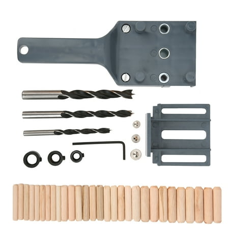 

41Pcs/Set Carpentry Wood Drilling Guide Tool DIY Straight Drill Hole Locator Woodworking SupplyGray