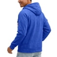 thumbnail image 6 of Resicozy Mens Cargo Hoodies Quarter Zip Sweatshirts Tactical Pullover Casual Gym Athletic Loose Hooded Sweatshirts with Pocket Blue 3XL, 6 of 7