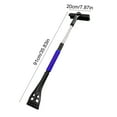 thumbnail image 3 of Euaioeiu 3-in-1 Extendable Car Snow Brush and Ice Scraper, Windshield Snow Removal Tool with Retractable Handle (28.7-35.8in), Rotating Head & Soft Bristles for Winter Vehicle Cleaning, 3 of 6