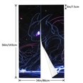 thumbnail image 4 of Mewtwo Doorway Curtain Cute Blackout Windproof Window Door Curtain Tapestry Colorful Room Privacy Divider Curtains Home Decoration 2 Panels 34"x56", 4 of 7