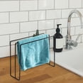 thumbnail image 6 of deevoka Countertop Dishcloth Drying Rack Iron Dish Rag Storage Hanger for Countertop Black, 6 of 9