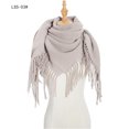 thumbnail image 2 of LIJCC Ladies Plaid Square Scarf Square Tassel Scarf Shawl Scarf Women Winter Scarf Casual Fashion Colorful Tassel Shawl Scarf, 2 of 5