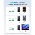 thumbnail image 4 of Cargador portátil INIU Power Bank de 45 W y 10000 mAh con USB-C gris, 4 of 9
