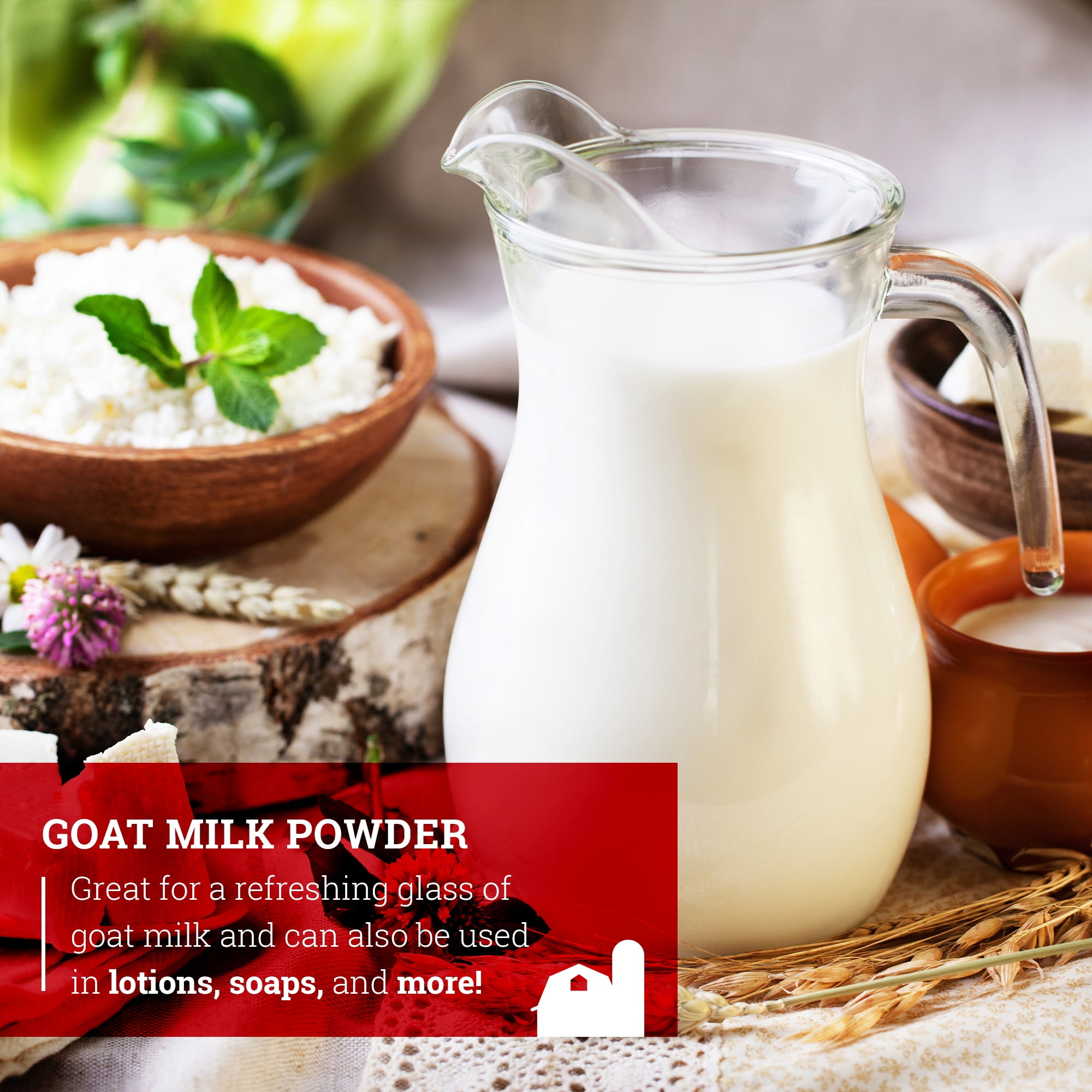 Hoosier Hill Farm Goat Milk Powder, 2 lb Jar