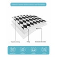 thumbnail image 4 of Twin Quilt Bedding Set, Black White Plaid Reversible Summer Quilt 3 Pieces, Modern Minimalist Geometric Checkered Lightweight Bedspreads Coverlets with 2 Pillow Shams for All Seasons, 4 of 5