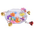 thumbnail image 1 of Pet Parrot Hanging Bed Feeding Plate Swing House for Birds with Ringing Bell, 1 of 10