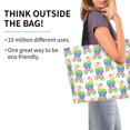 thumbnail image 2 of Disketp Rainbow Llama Bolsa Tote Estampada para Mujer, Bolso de Hombro y de Mano para Compras y Viajes, 2 of 8
