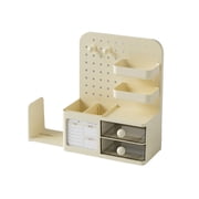 Dvumao Organizers and Storage, Desk Pegboard Organizer Box Effortless Storage Solution For Pen Books And Stationery Suitable For Office Dorm And Study Table, Man Gifts