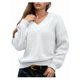 thumbnail image 2 of Suéter de Larga con Cuello en V para Mujer, Suéter Holgado de Punto Grueso de Gran Tamaño. XL, 2 of 8
