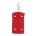 thumbnail image 6 of Menolana 3xFashion Leather key pack Key Chain Key Holder Key Hook waist padlock bag red 3 Pcs, 6 of 8