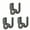 gray, variant on 3pcs Wall Mounted Shoe Rack Slipper Storage Organizer Hanger Multifunctional non Perforated Storage Hook Door Slipper Hanger