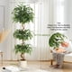 thumbnail image 2 of Yeshouse Ficus artificial con tronco de madera natural, ficus artificial en forma de espiral, planta artificial para oficina y hogar, decoración interior y exterior, 2 of 7