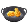 thumbnail image 3 of YAOMOBB Roasting Tray Foldable Silicone Fryer Bakeware Thin Even Heating Food grade Baking Pan for Kitchen, 3 of 6