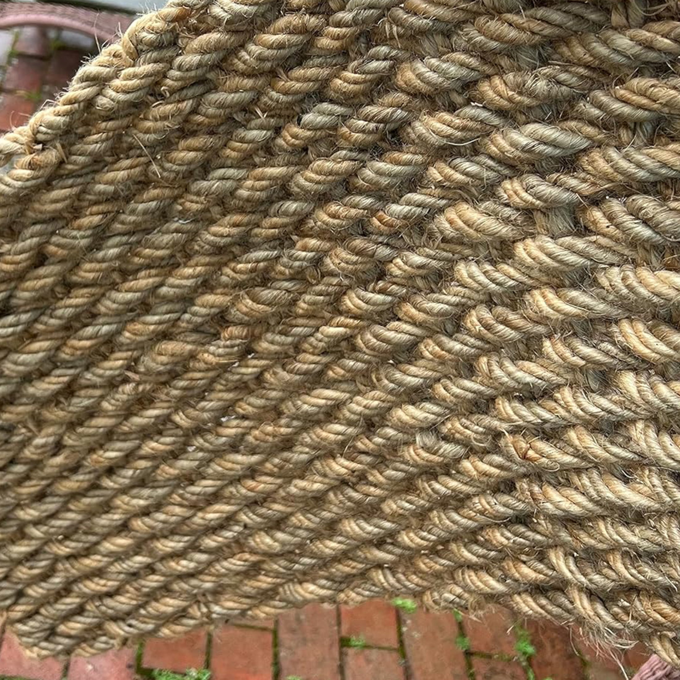 Kings County Tools 30x17” Woven Jute Rug - Indoor or Outdoor Jute Doormat