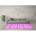 thumbnail image 3 of Ahgly Company Indoor Rectangle Solid Purple Modern Area Rugs, 4' x 6', 3 of 4