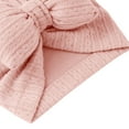 thumbnail image 4 of Zwiiyzr Baby Girl Turban Newborn Beanies Hat Top Bowknot Head Wrap Beanie Infant Girls Headwraps Toddler Kids Hats 0-3 Years Hot Pink, 4 of 4
