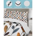thumbnail image 3 of Quilts Queen Size Bedding Set, Watercolor Botanical Reversible Summer Quilt 3 Pieces, Rustic Farmhouse Leaves Plants Lightweight Bedspreads Coverlets with 2 Pillow Shams for All Seasons, 3 of 5