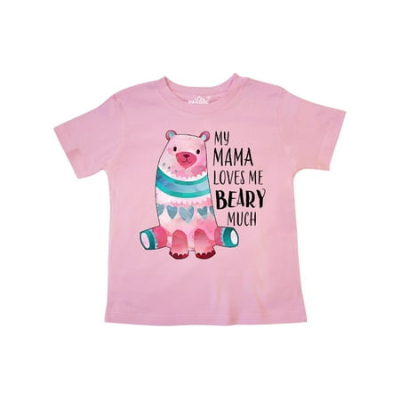 

Inktastic My Mama Loves Me Beary Much with Cute Bear Gift Toddler Boy or Toddler Girl T-Shirt