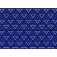 thumbnail image 1 of Ahgly Company Machine Washable Indoor Rectangle Transitional Sapphire Blue Area Rugs, 4' x 6', 1 of 7