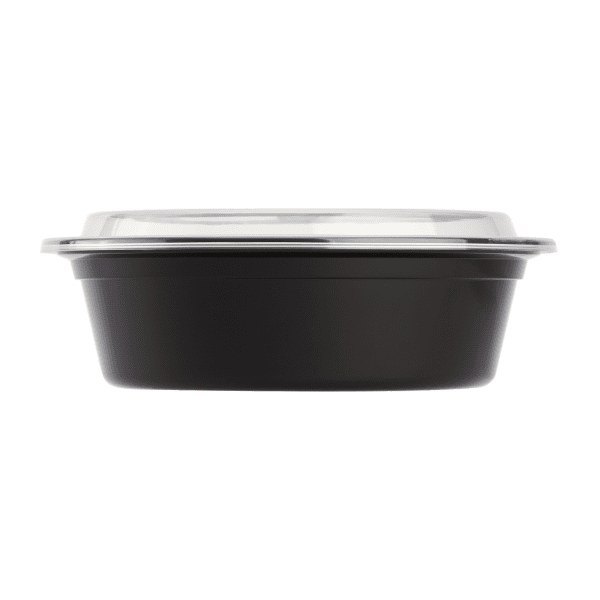 Food Container, 32 Oz, Black, Polypropylene, with Lids, (150/Case), Karat  IM-FC1032B-3C