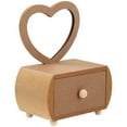 thumbnail image 3 of Clay DIY Dresser Simple Dressing Table Wooden DIY Storage Box with Mirror for Kids, 3 of 8