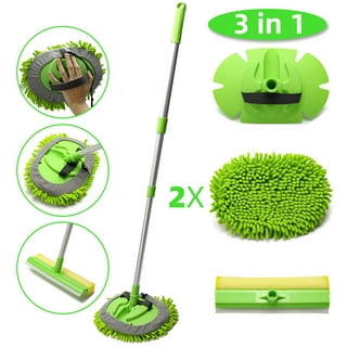 MATCC 62'' Car Wash Brush with Long Handle Car Wash Mop Mitt Sponge  Chenille Microfiber Car Cleaning Tools Supplies Scratch Free Car Brush Kit  Duster with Extension Pole for Washing RV Truck