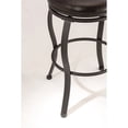 thumbnail image 5 of Home Square 43" Transitional Swivel Bar Stool in Black Silver - Set of 2, 5 of 7