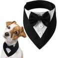 thumbnail image 2 of Dalrosia Dog Tuxedo for Dogs,Dog Formal Suit Dogs Attire Pet Bow Tie Puppy Party Costumes Cat Tux Outfits Pets Bandana Cosplay Adjustable Bowties Wedding Birthday Valentines, 2 of 7