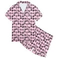 thumbnail image 3 of MIASHUI Pyjama Boutonné 2 Pcs Garçon Fille Imprimé de Pâques pour Enfants, Rose, 2-3 Ans, 3 of 5