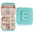 thumbnail image 1 of LAICAIW Travel Jewelry Case for Girls Womens Fashion, Travel Jewelry Box for Girls Small Jewelry Organizer Box Travel Jewelry Case Jewelry Box Organizer Mini Travel Jewelry Case Initial Jewelry Case, 1 of 7
