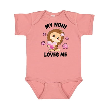 

Inktastic My Noni Loves Me with Bigfoot Gift Baby Girl Bodysuit
