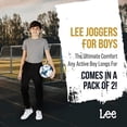 thumbnail image 3 of Lee Boys Sweatpants Lightweight Cozy Basic Fleece Jogger Pants with Pockets 2 Pack, 3 of 7