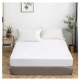 thumbnail image 2 of Organic Cotton Fitted Sheet 800TC King - 100% Cotton Deep Pocket - Hotel Quality - Soft & Wrinkle Resistant - White, 2 of 7