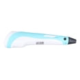 thumbnail image 1 of Kit de bolígrafo de impresión 3D con filamento PLA, cable de datos USB, base de juguete para artistas, inglés, azul, 1 of 15