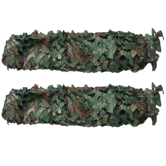 2X Hunting Camouflage Nets Camo Netting Blinds Great For Sunshade Camping Hunting Decoration,3Mx2M