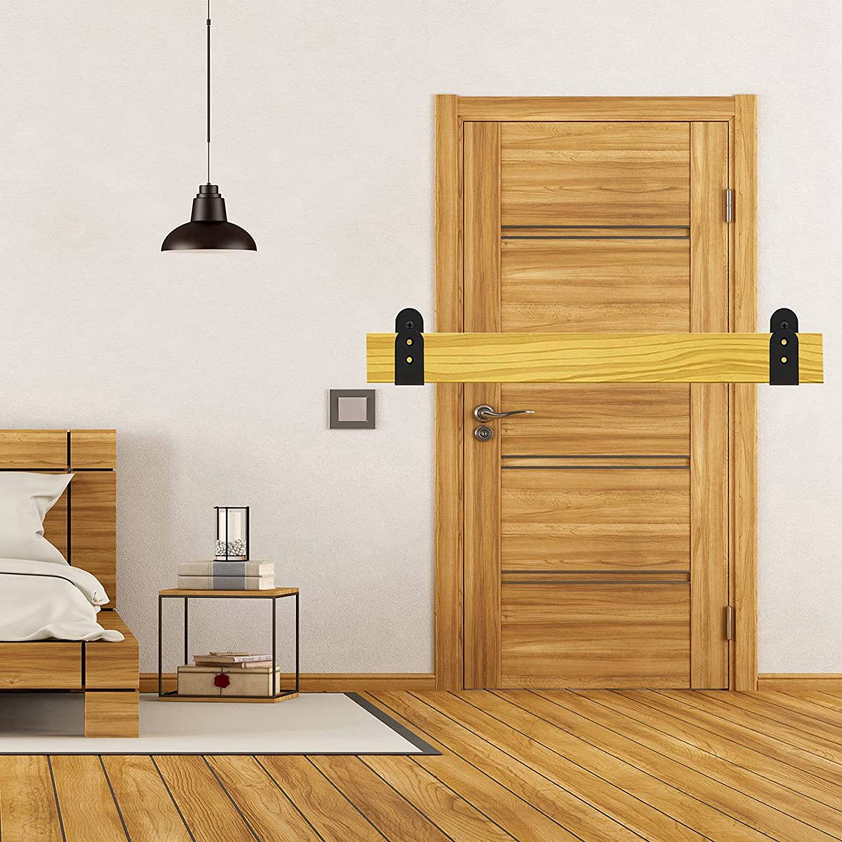 4 Pack Door Barricade U Brackets Open Bar Security Door Brackets for Home,Garage Door Reinforcement Fits 2X4 Boards