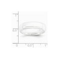 thumbnail image 6 of White Ceramic Ring Band Wedding Standard Domed 6mm Polished, 6 of 6