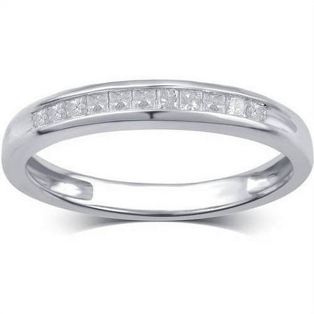 1/4 Carat T.W. Diamond 10kt White Gold Wedding Band, I-J/I2-I3
