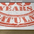 thumbnail image 6 of Ambesonne Grunge Place Mats Set of 4, 65 Years, Standard Size, Red White, 6 of 6