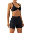 thumbnail image 4 of Hi,Fancy 1 Set Chinlon Nylon Sports Underwear Solid Color Replacement Breathable Wire Free Running Jogging Bodybuilding Vest Bra Black XL, 4 of 6