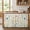 Beige, variant on Teal Octopus Coastal Cabinet Curtains 28"W x 51"L, Summer Beach Vintage Nautical Sink Skirt for Bathroom Kitchen Self Adhesive, Desk Privacy Short Curtain for Sink Under Counter Classroom
