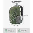 thumbnail image 2 of Mochila de Senderismo WATERFLY de 12L para Día para Mujeres y Hombres, 2 of 8