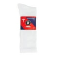 thumbnail image 6 of 3 Pairs of Big and Tall Diabetic Cotton Neuropathy Crew Socks (White, Sock Size 13-16), 6 of 7