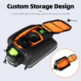 thumbnail image 2 of Bolsa portabicicletas ROCKBROS Trunk, impermeable, piel de carbono, 34 L, 2 of 7